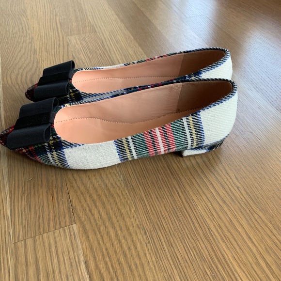 SOLD J. Crew Pointed-toe flats in snowy Stewart tartan - Picture 6 of 15